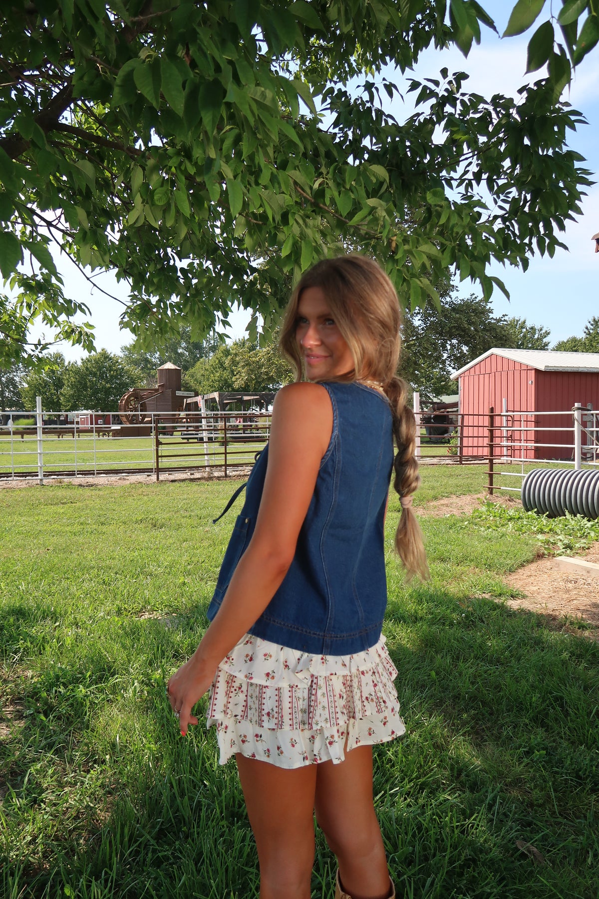 Cut Flower Tiered Skort