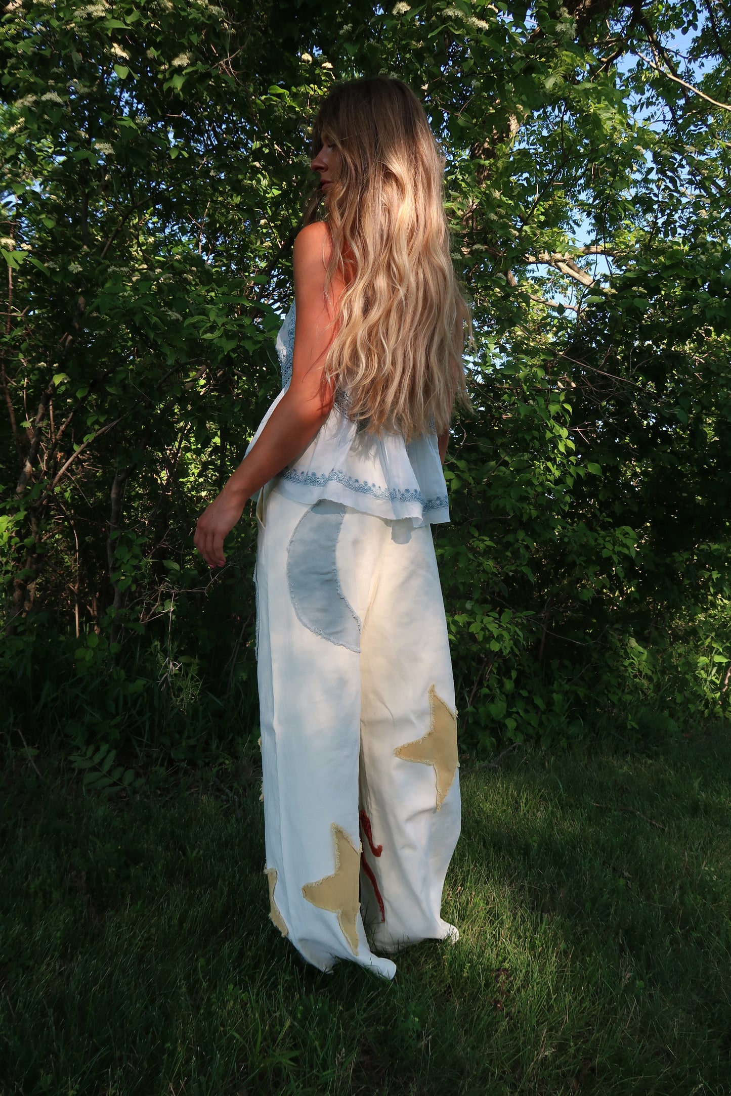 Dusty Blue Arlo Boho Tank