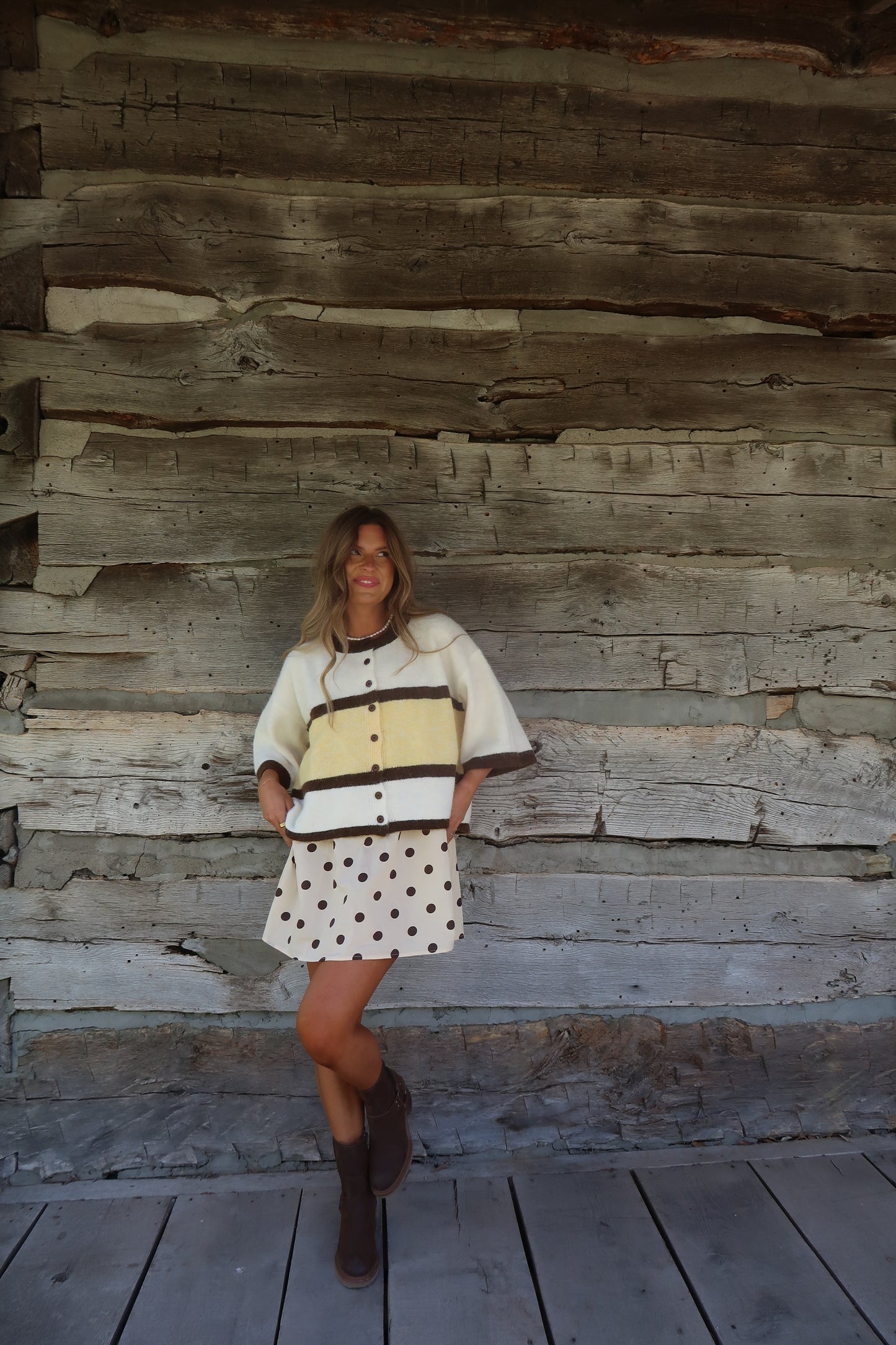 Canyon Honey Short Slv Cardi