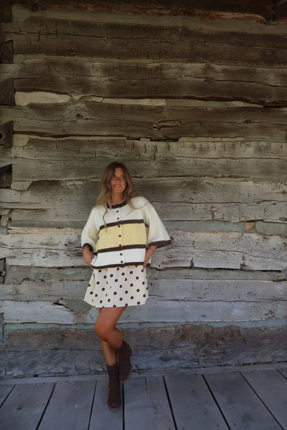 Canyon Honey Short Slv Cardi