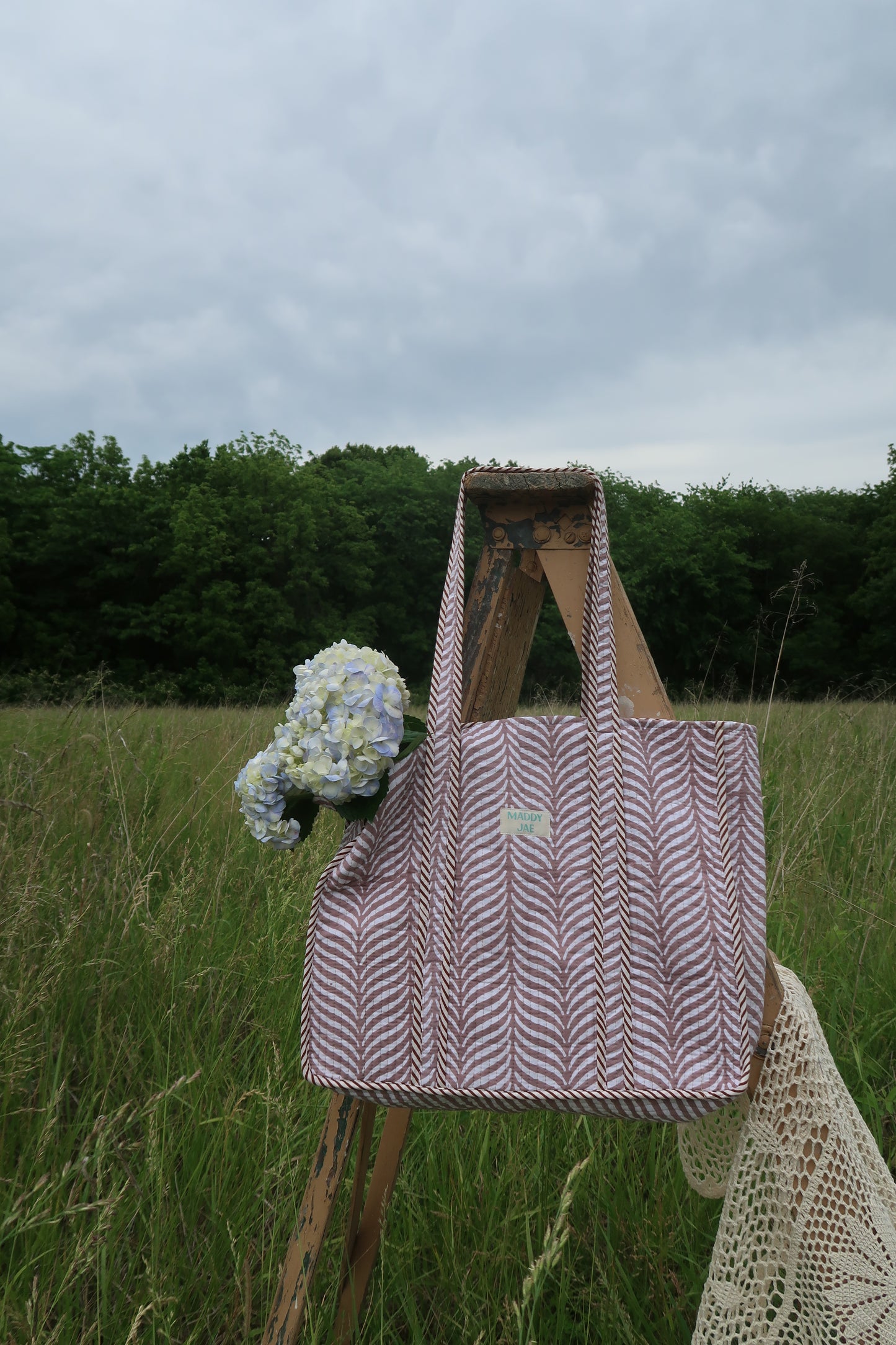 Zoey Quilted Tote Bag