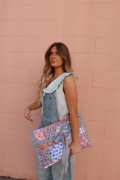 Birdie Quilted Ruffle Laptop Sleeve