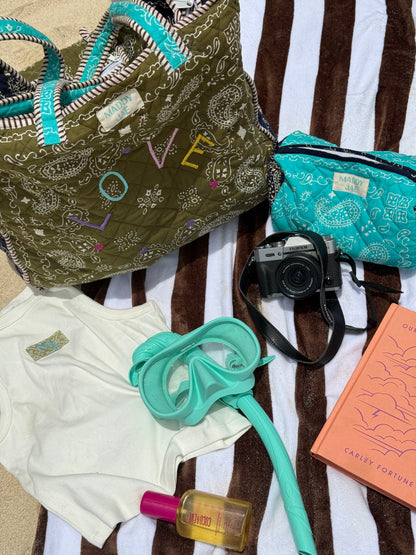 Reef Patchwork "LOVE" Quilted Dote Bag