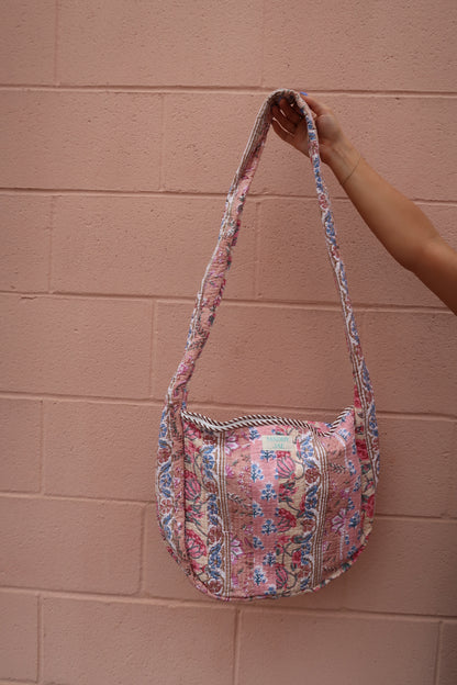 Honey Quilted Hobo Bag