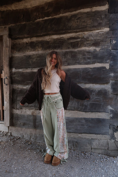 Second Plz Cable Knit Cardi