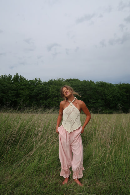 Sunbeam Crochet Halter Top