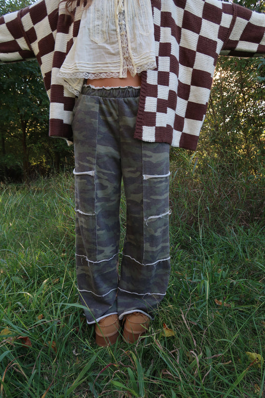 Camo Wide leg Cargo Pant