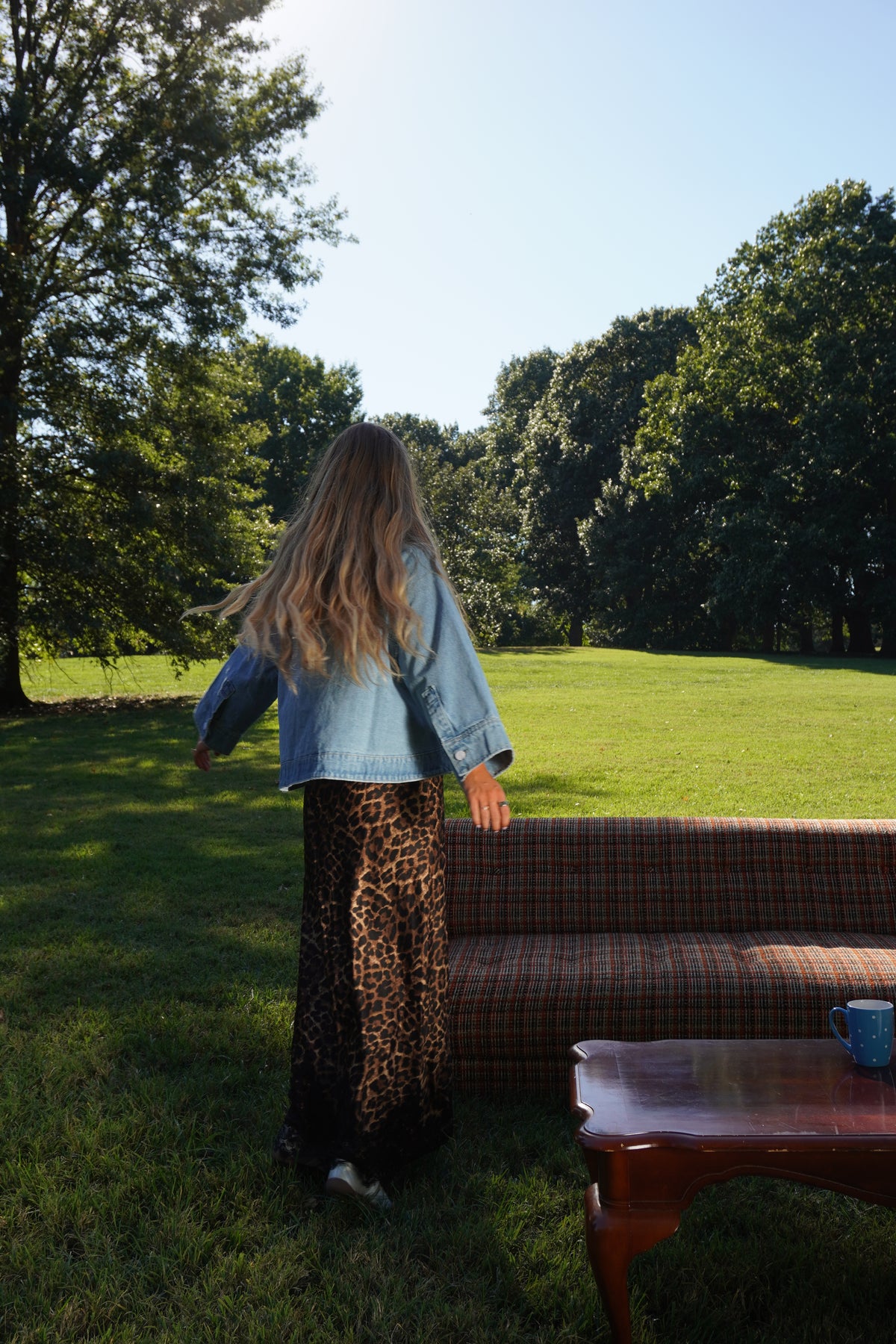 Rachel Leopard Satin Maxi Skirt