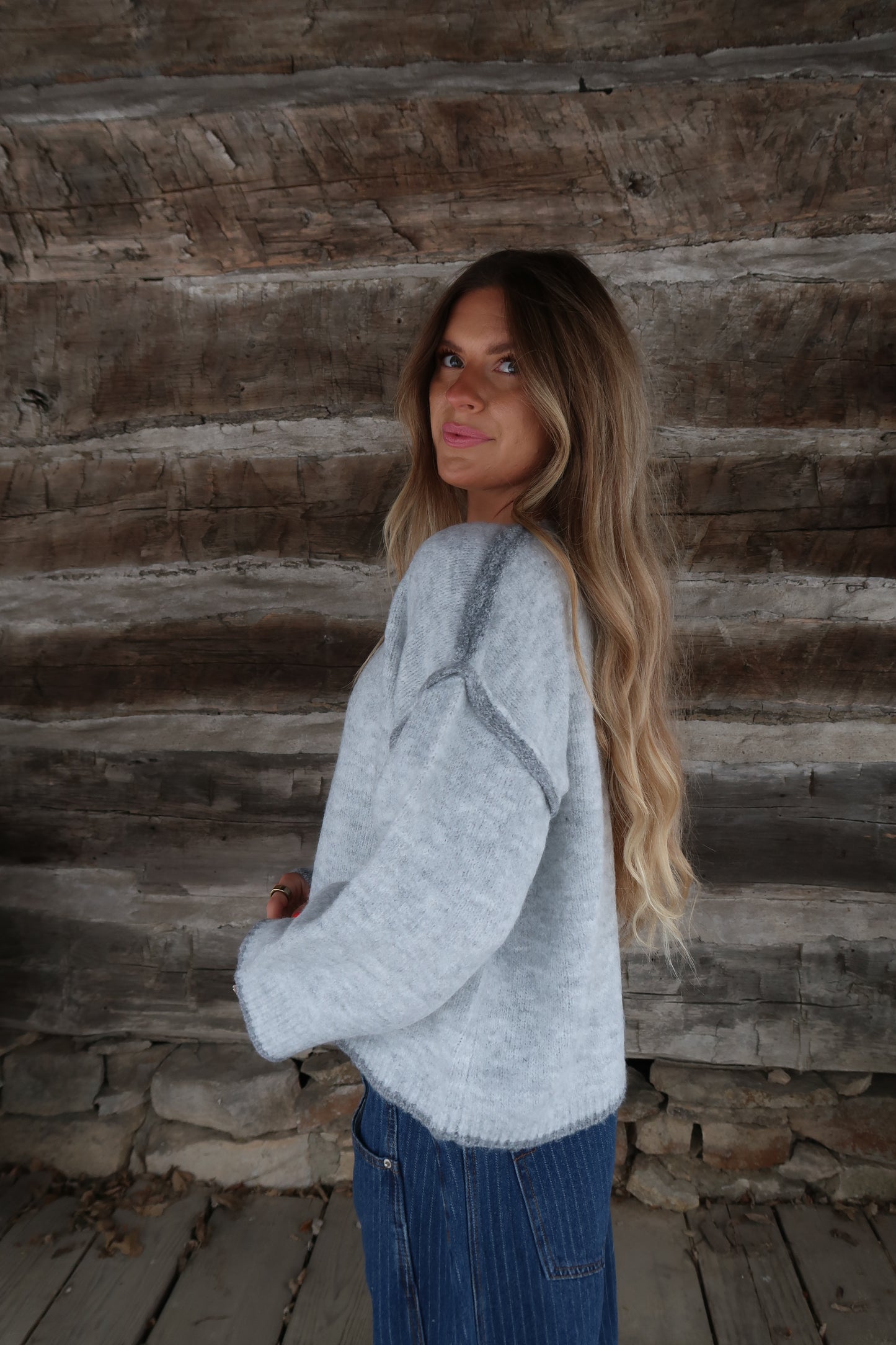 Moonlight Contrast Sweater