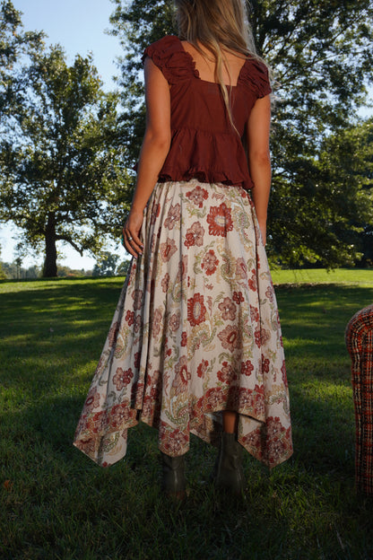 Phoebe Handkerchief Midi Skirt
