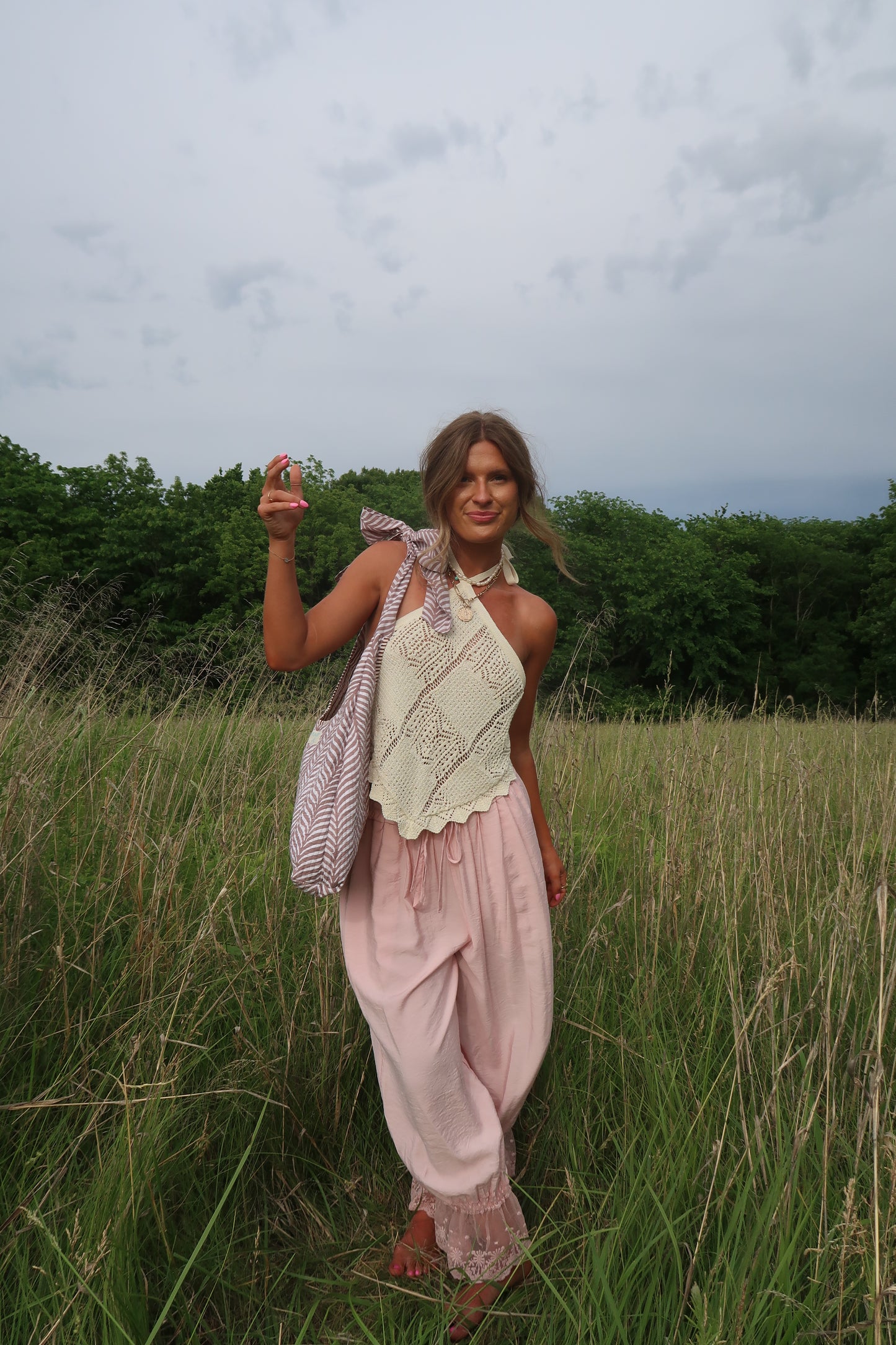 Sunbeam Crochet Halter Top