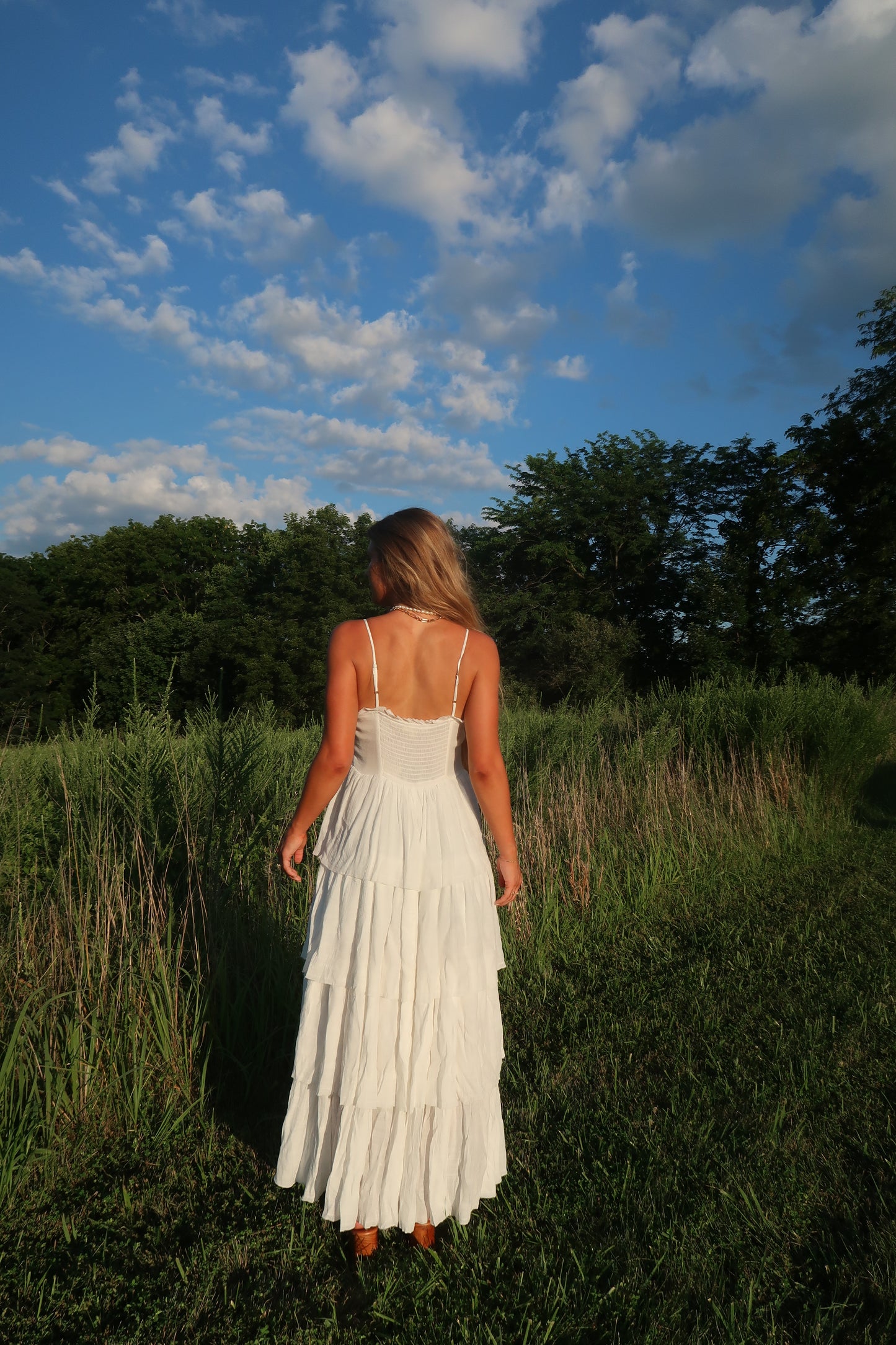 Summer Romance Tiered Corset Tank