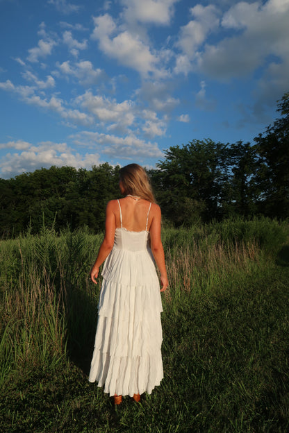 Summer Romance Tiered Corset Tank
