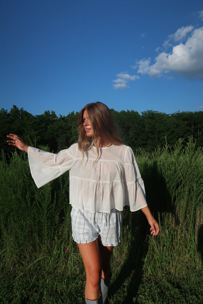 Lychee Tiered Blouse