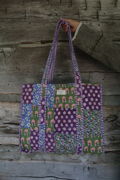 Julia Quilted Tote Bag