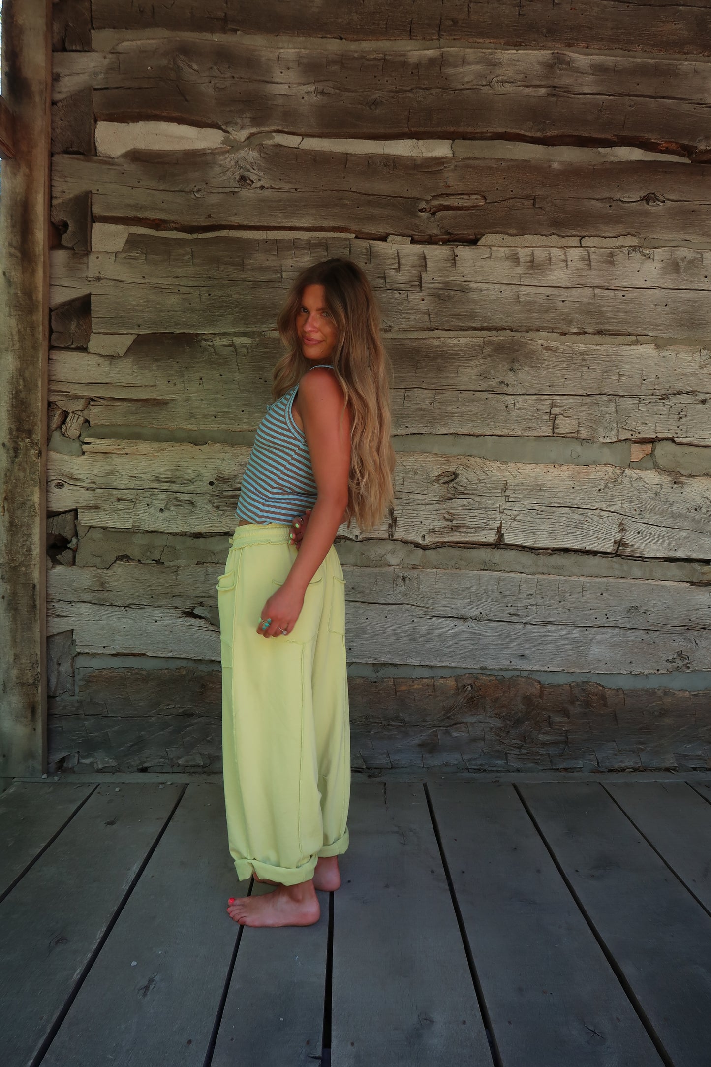 Seaside Stripe Henley Tank