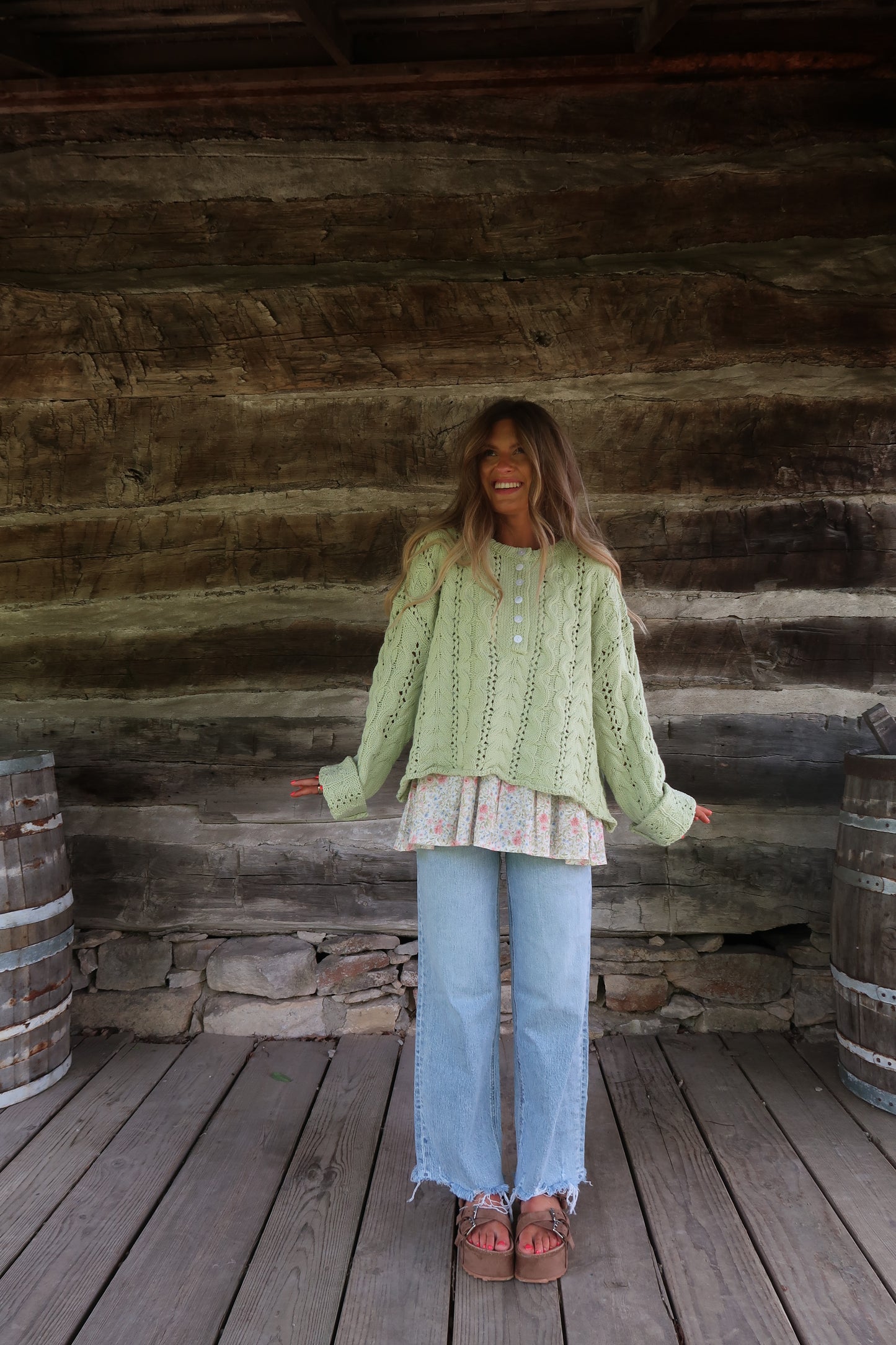 Honeydew Knit Sweater