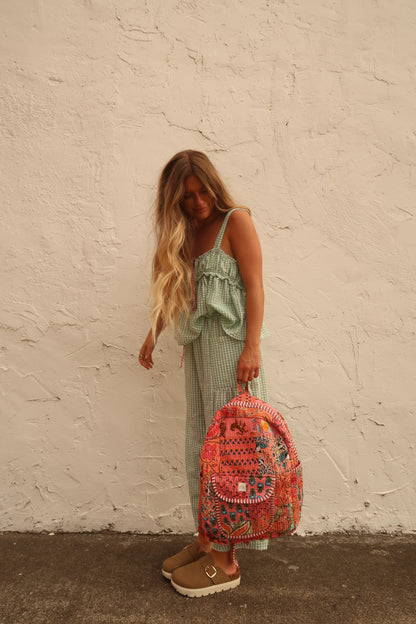 Debbie Quilted Backback