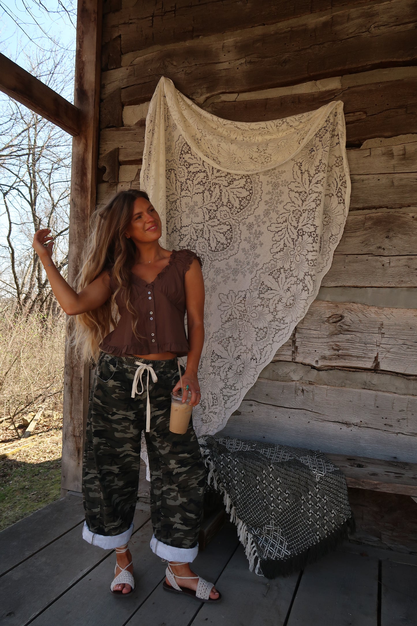 Camo Barrel Pant