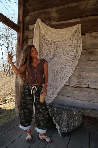 Camo Barrel Pant