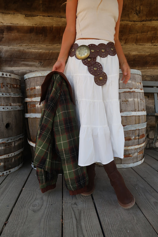 Buttercream Midi Skirt