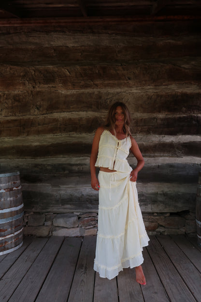 In No Hurry Butter Maxi Skirt