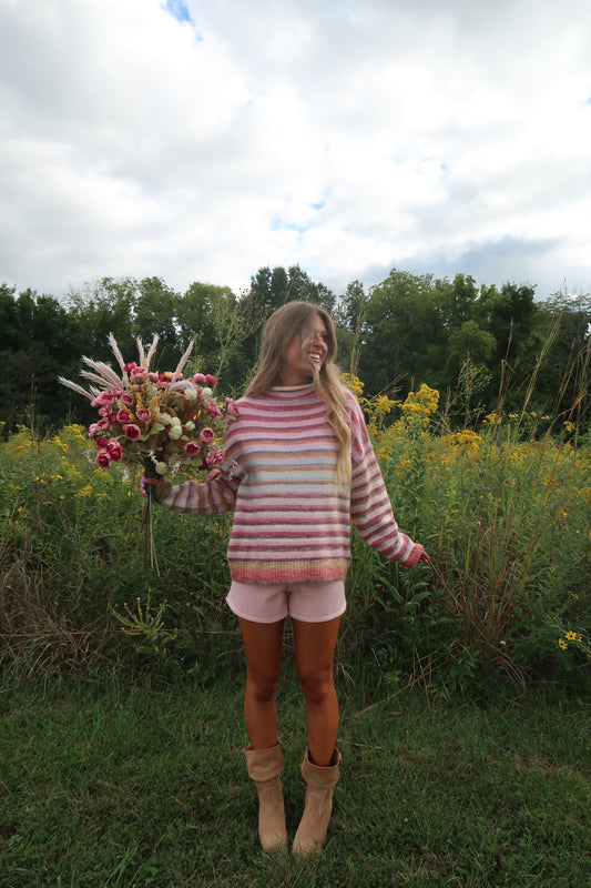 Desert Air Stripe Mockneck