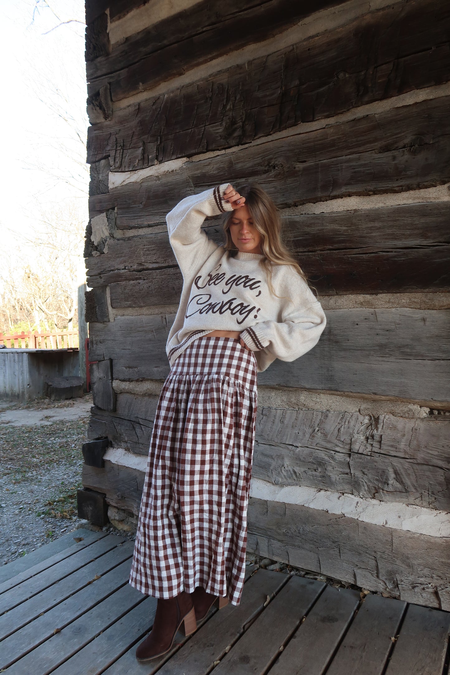 Pecan Pie Maxi Skirt
