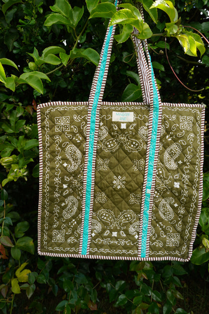 Reef Bandana Patchwork Quilted Dote Bag