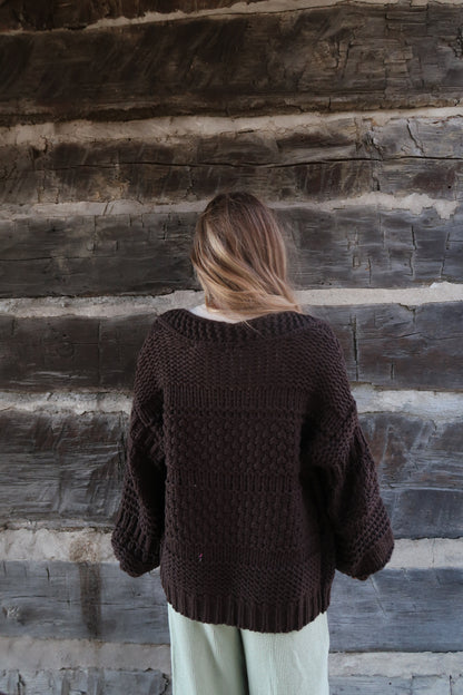 Second Plz Cable Knit Cardi