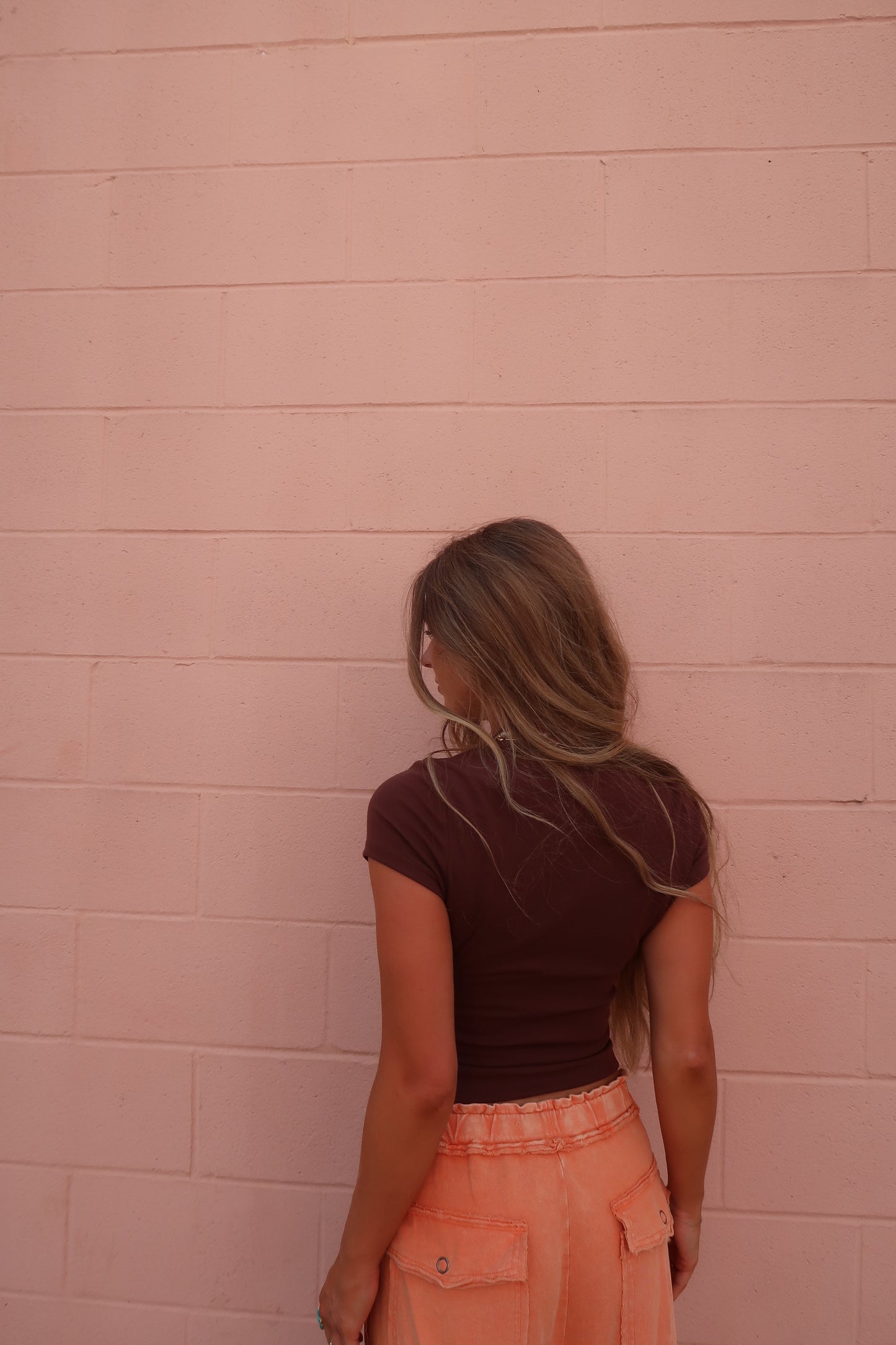 Palm Sequin Baby Tee