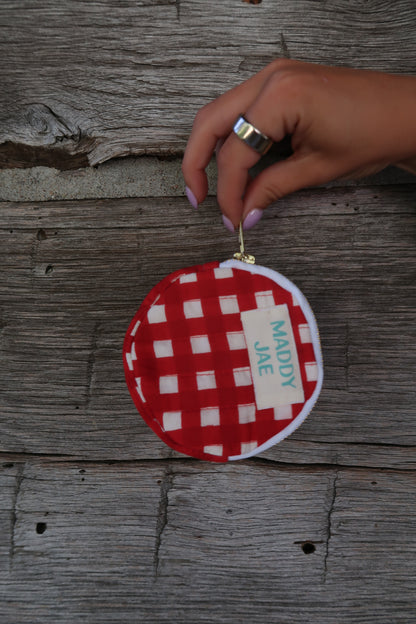 Small Circle Quilted Bag Pouch