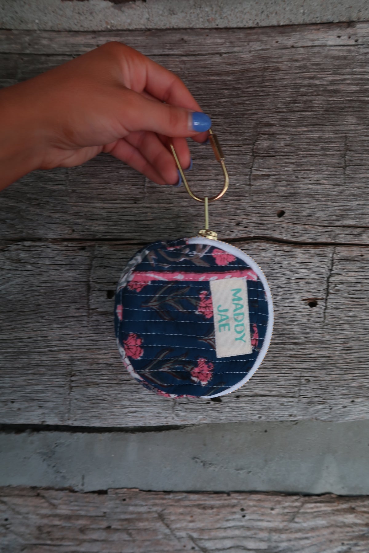 Small Circle Quilted Bag Pouch