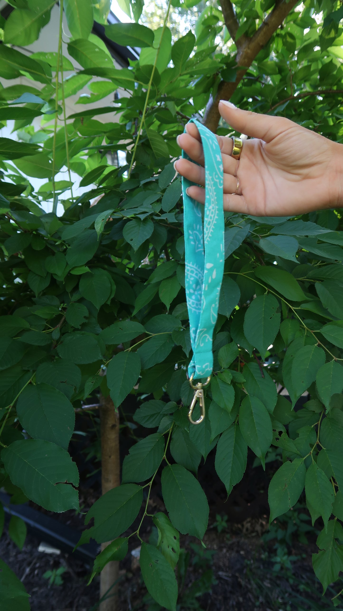 Koa Bandana MJ Keychain