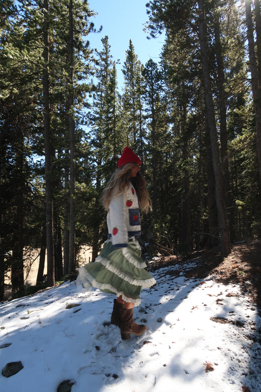Holiday Lace Maxi Skirt