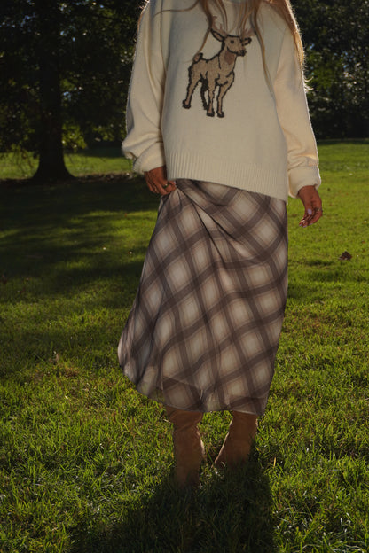 Gladys Plaid Maxi Skirt