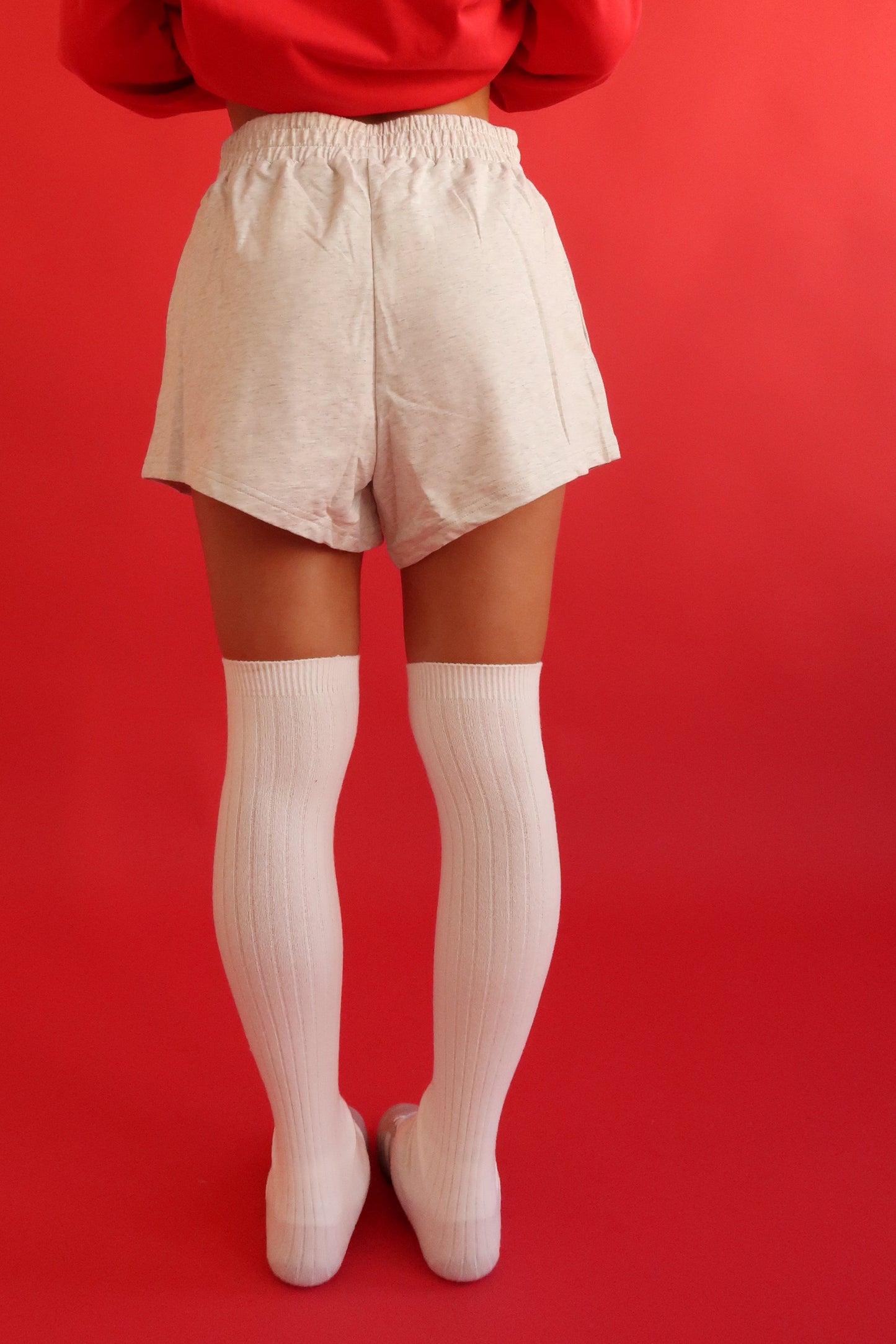 Grey Relaxed Sweat Shorts