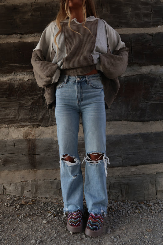 Stevie Distressed Denim
