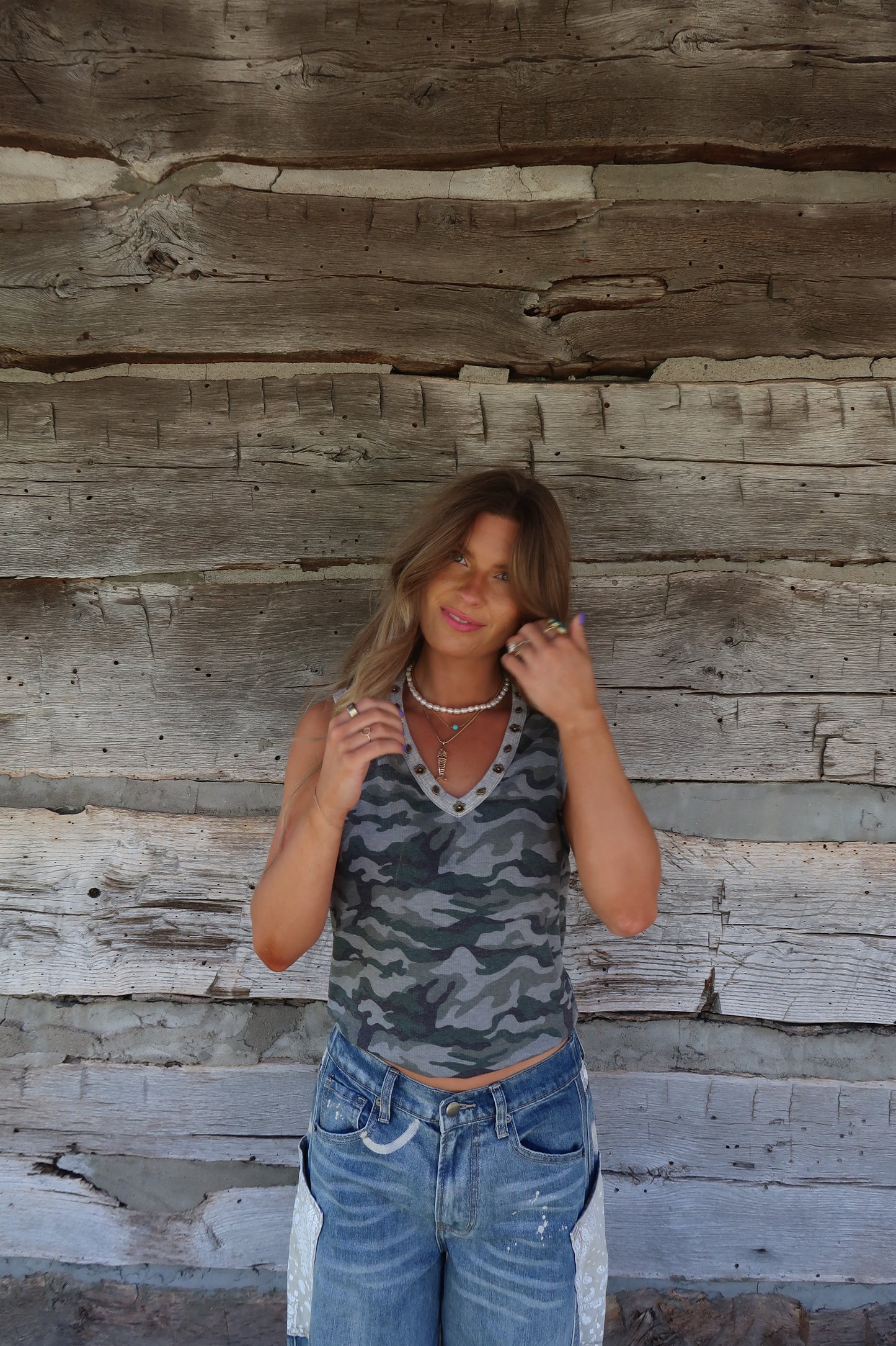 Camo Studded Tank