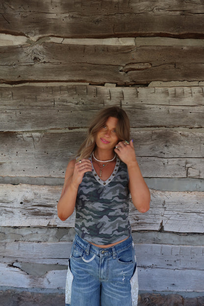 Camo Studded Tank