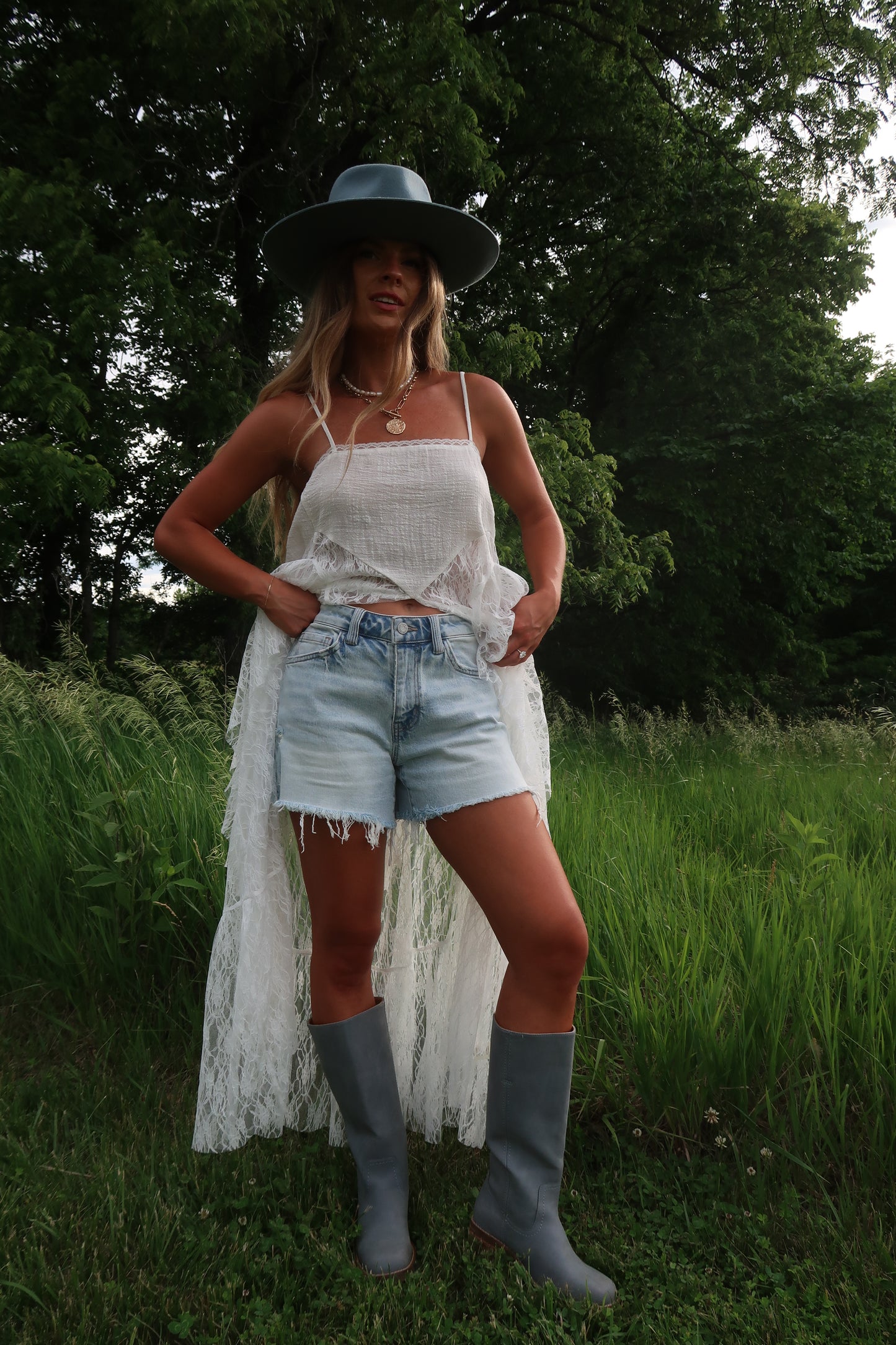 Joplin Light Wash Shorts