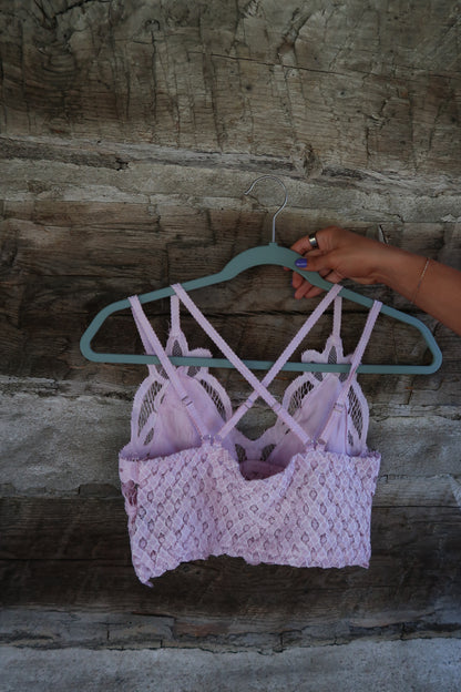 Powder Pink Lace Bralette