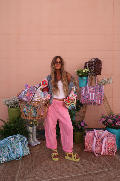 Pink Lemonade Barrel Sweats