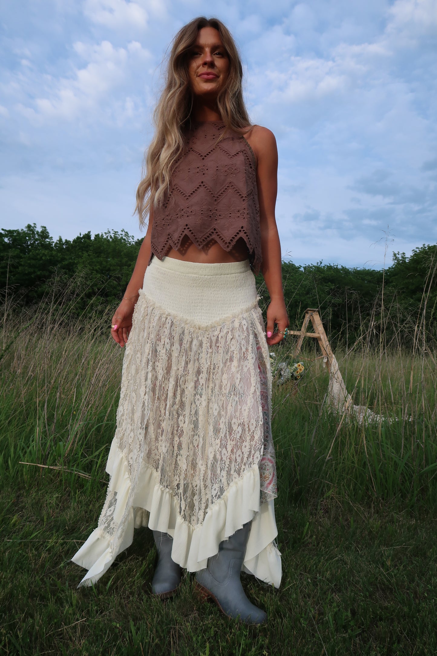 Sunbeam Layered Midi Skirt