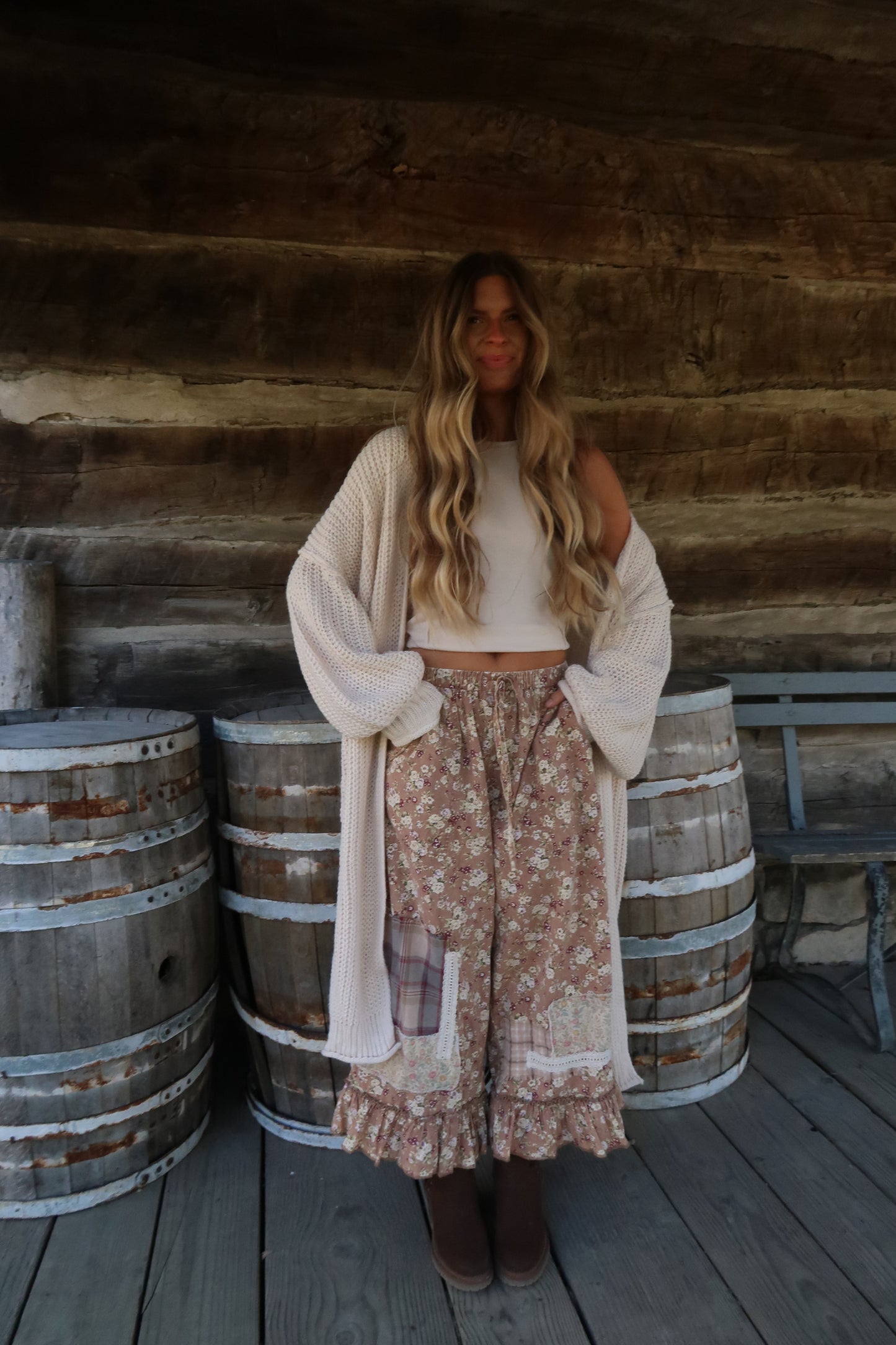 Apple Butter Floral Pants