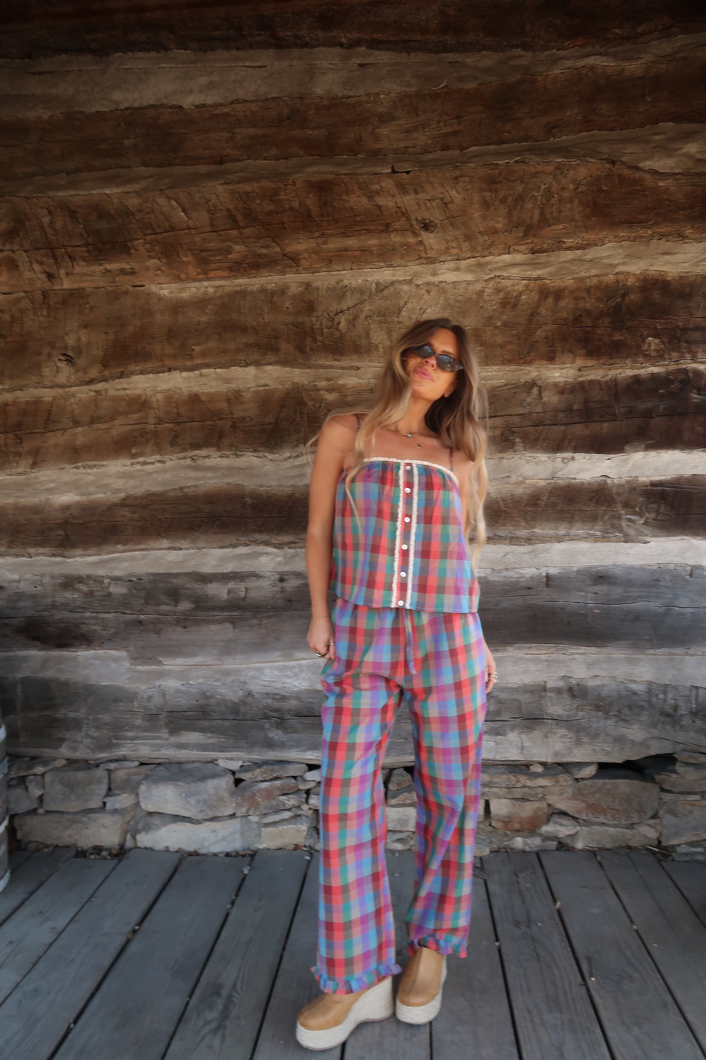 Candyland Plaid Tank