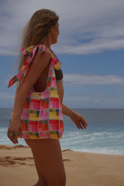 Lola Plaid Oversized Bow Purse