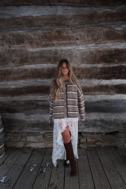 Cedar Stripe Cardi