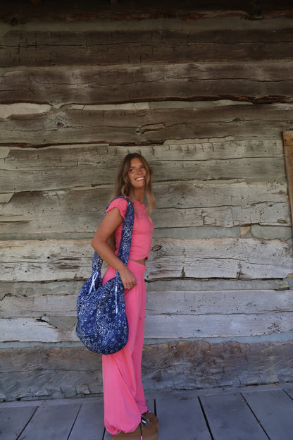 Charlie Bandana Patchwork Quilted Sling Bag