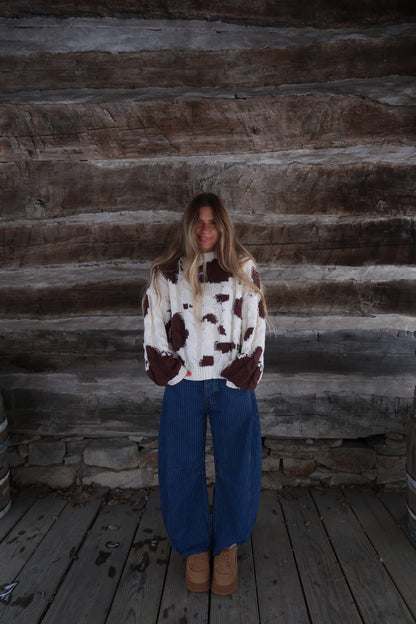 Moo Cable Knit Sweater
